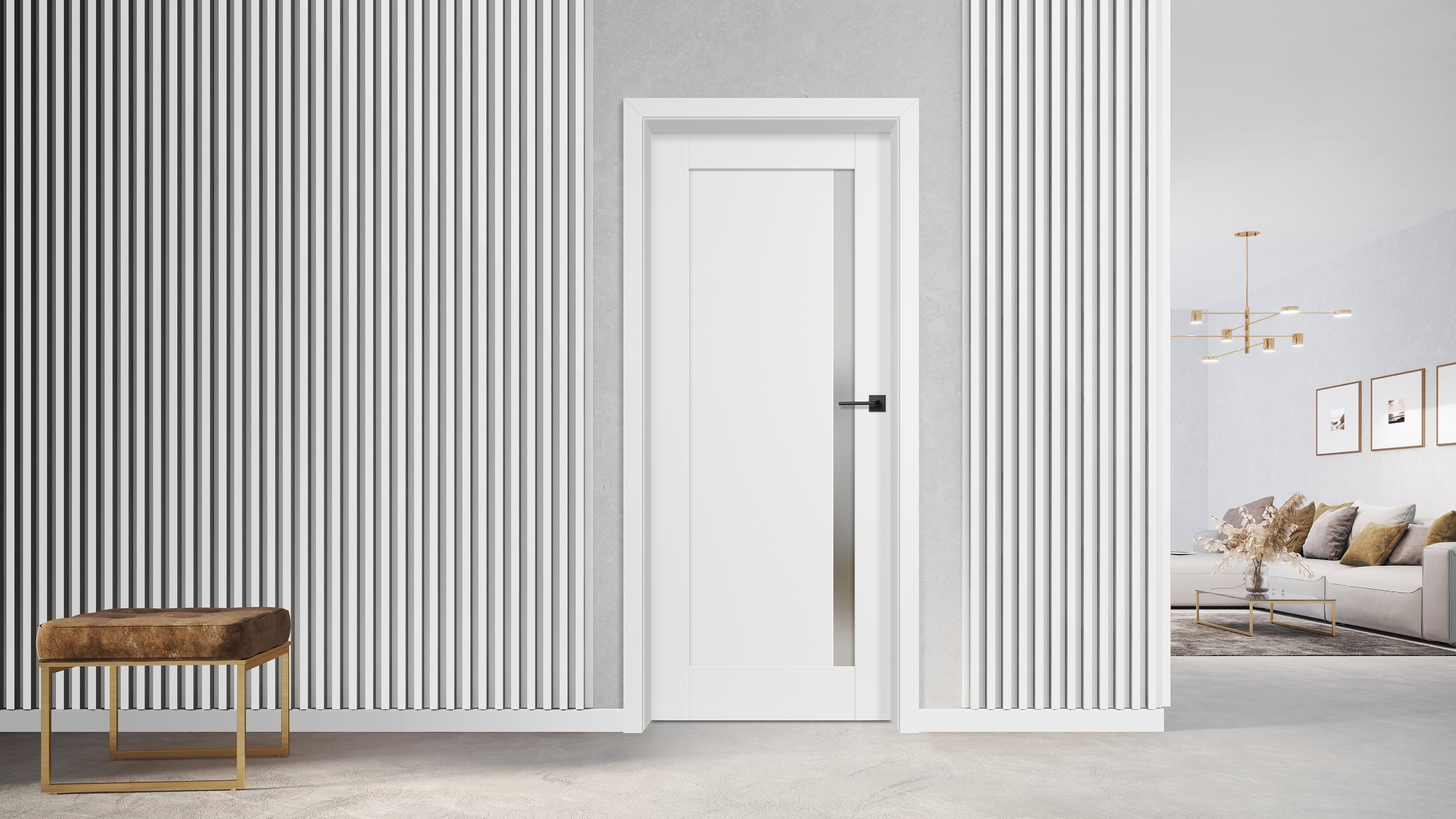 White Sliding Barn Door